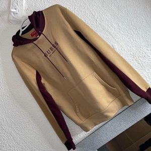 Mens GUESS tan sweater! Size small